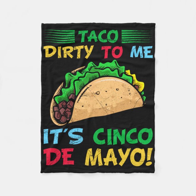 Manta Polar Taco sucio para mí es Cinco De Mayo Fiesta Fiesta  (Anverso)