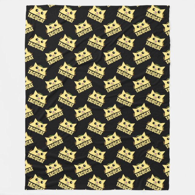 Manta Polar Tacocat Black II Fleece Blanket (Anverso)