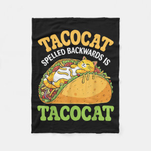 Manta Polar Tacocat Spelado Hacia Atrás Es Tacocat Con Gato Cu