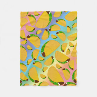 Manta Polar Tacos del arco iris