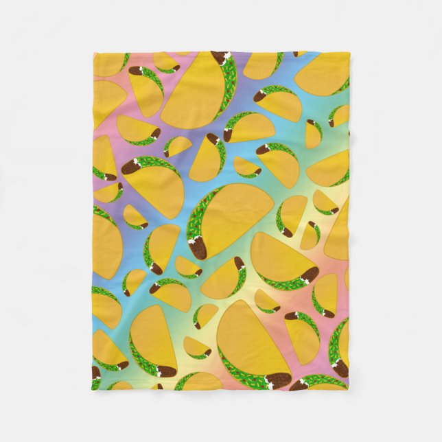 Manta Polar Tacos del arco iris (Anverso)