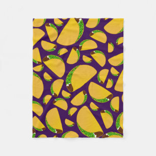 Manta Polar Tacos púrpura