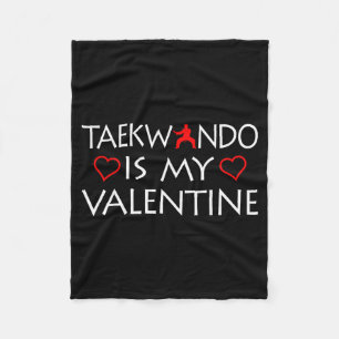 Manta Polar Taekwondo Es Mi San Valentín - Artes Marciales