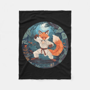 Manta Polar Taekwondo Fox Kickboxing Animall Jiu-Jitsu Kung Fu