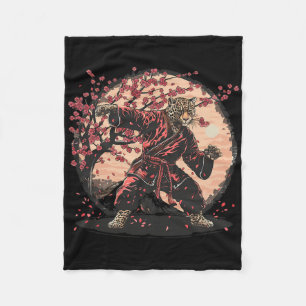 Manta Polar Taekwondo Leopard Kickboxing Animall Jiu-jitsu Kun