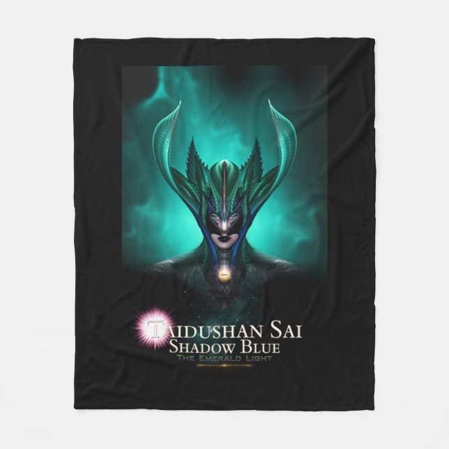 Manta Polar Taidushan Sai Shadow Blue TEL Fleece Blanket (Anverso)