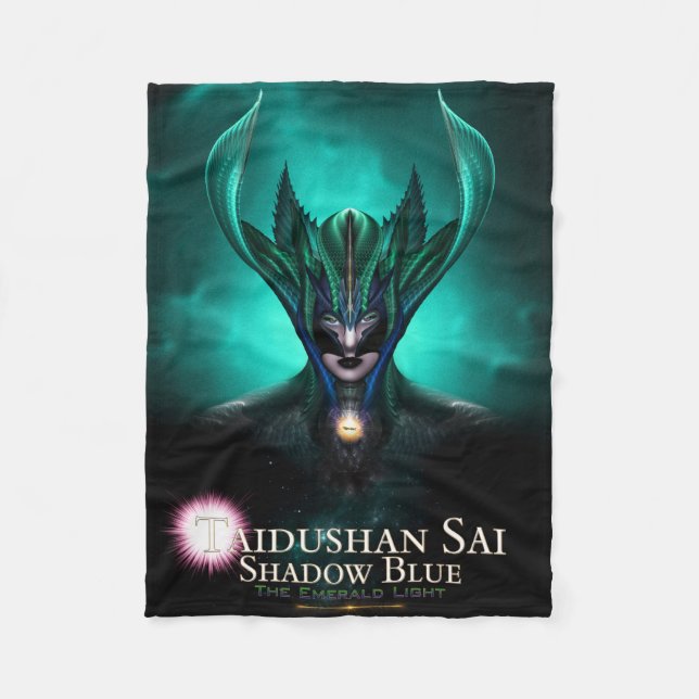 Manta Polar Taidushan Sai Shadow Blue TEL Fleece Blanket (Anverso)