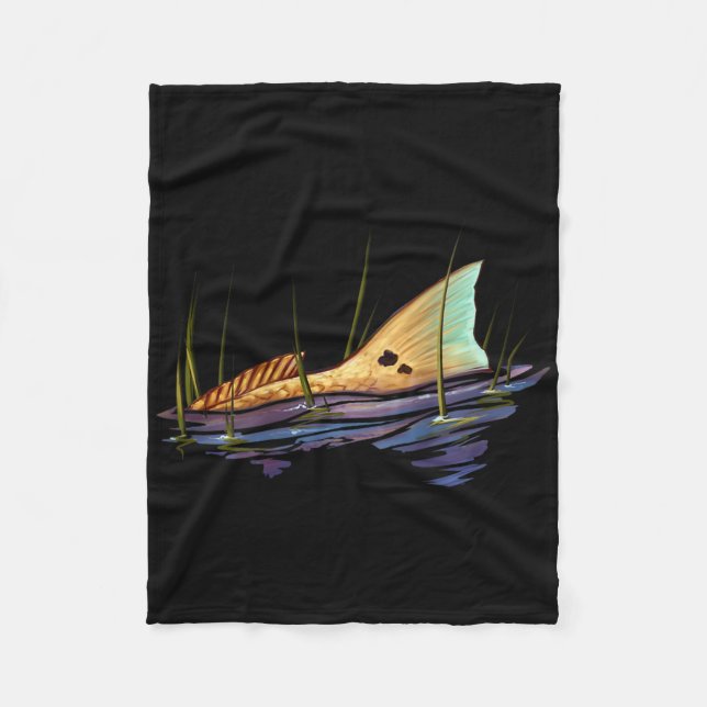 Manta Polar Tailing Redfish Red Drum Fish Shirt Redfish Tail  (Anverso)
