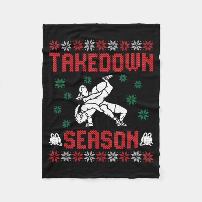 Manta Polar Takedown Season Girls Wrestling Ugly Sweater Chris (Anverso)