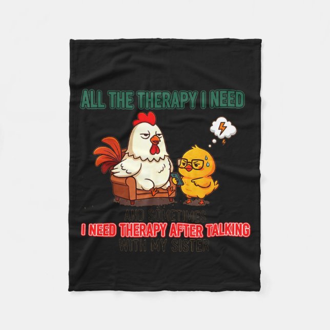 Manta Polar Talking To My Sister Is All The Therapy I Need Fun (Anverso)