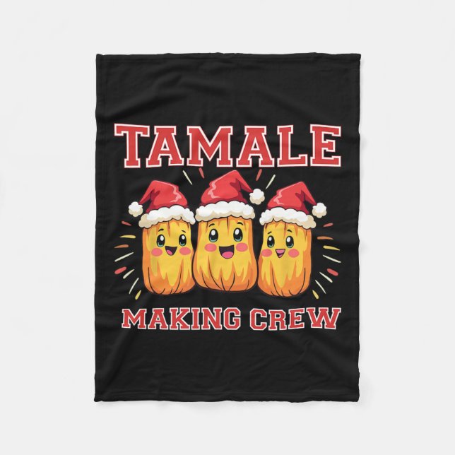 Manta Polar Tamale Making Crew Navidades Fiesta (Anverso)