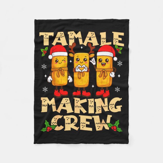 Manta Polar Tamale Making Crew Tamale Season Funny Mexican Chr (Anverso)