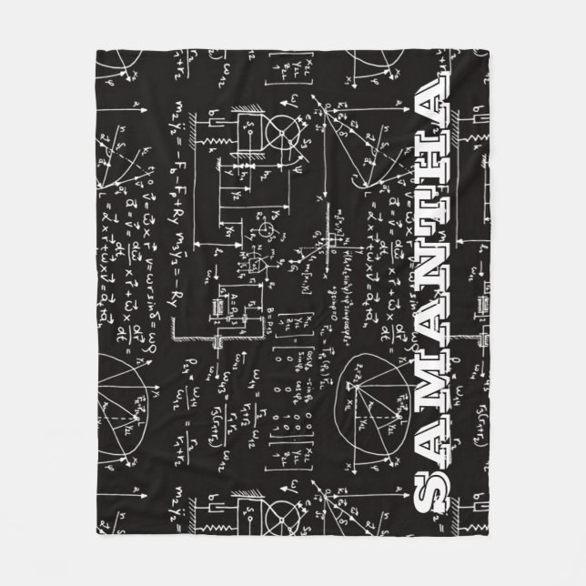 Manta Polar Tamaño personalizado matemáticas Geeky S-L de la (Anverso)