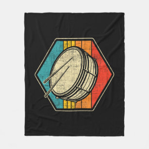 Manta Polar Tambor retro vintage de tambor - tambor de banda d