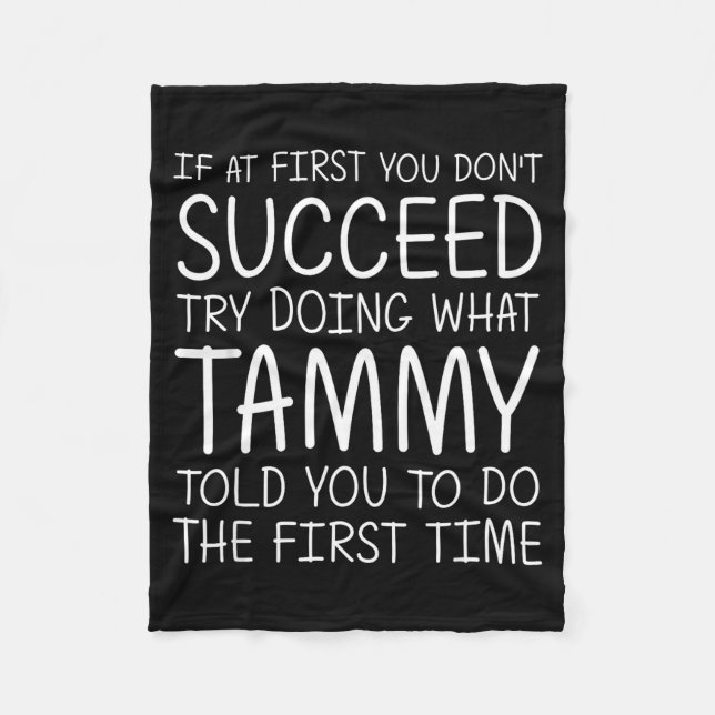 Manta Polar Tammy Gift Name D Birthday Funny Christmas Joke  (Anverso)