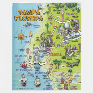 Manta Polar Tampa Florida Fun Map