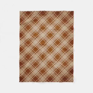 Manta Polar Tan, Clay, Rust Rustic Fleece Blanket