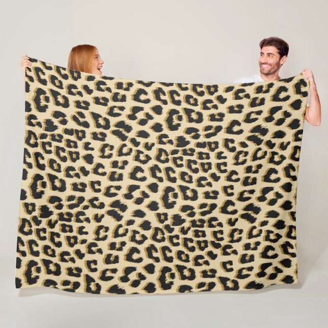 Manta Polar Tan Leopard Print (In situ)