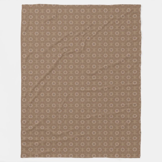 Manta Polar Tan Pattern Fleece Blanket (Anverso)
