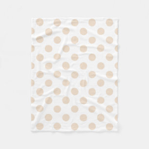 Manta Polar Tan polka puntos