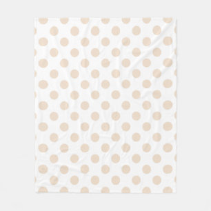Manta Polar Tan polka puntos