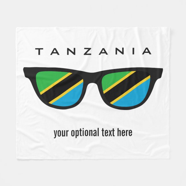 Manta Polar Tanzania Shades personalizado frazadas (Frente (Horizontal))