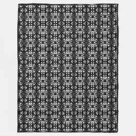 Manta Polar Tao elegante moderno en blanco y negro