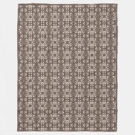 Manta Polar Tao elegante moderno marrón y beige