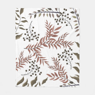 Manta Polar Tapa floral de diseño terrestre