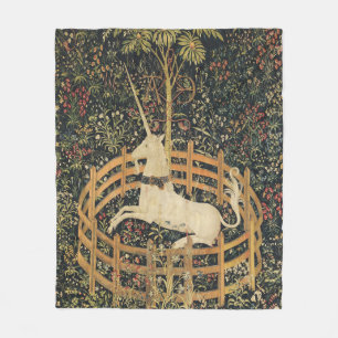 Manta Polar Tapices unicornios Captividad Tapiz Medieval