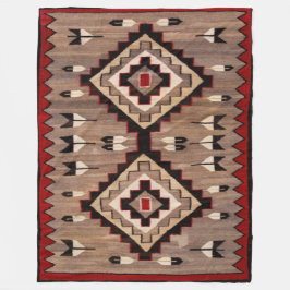 Manta Polar TAPIZ DE PATRON DE PLUMA NAVAJO 1900 reimpresión