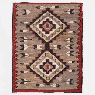 Manta Polar TAPIZ DE PATRON DE PLUMA NAVAJO 1900 reimpresión