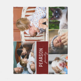 Manta Polar Tapiz fotográfico familiar personalizado con acent