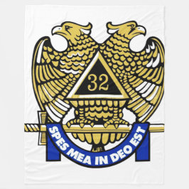 Manta Polar Tapiz Mason de 32 grados