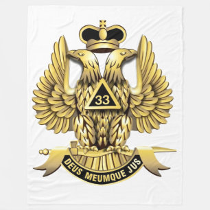 Manta Polar Tapiz Mason de 33 grados