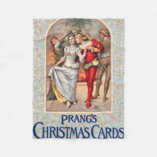 Manta Polar Tarjeta de Navidad de Prang (ca. 1886) 