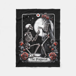 Manta Polar Tarjeta de Tarot de Propuesta Fiesta de Compromiso