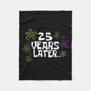 Manta Polar Tarjeta Meme 25 Años Después, Cumpleaños 25, Anive