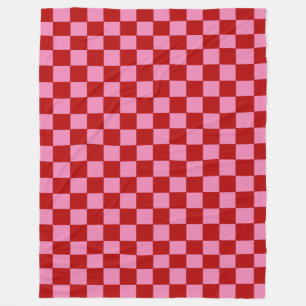 Manta Polar Tarjetas de póquer rojas y rosadas calientes verif