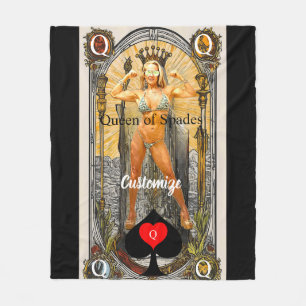 Manta Polar Tarot Card Queen of Spades Thunder_Cove