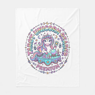 Manta Polar Tarot de Unicornio Lector de Unicornio Premium Imp