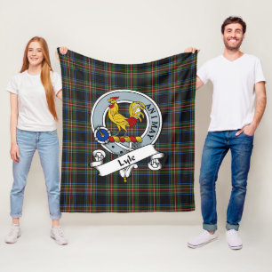 Manta Polar Tartan a Cuadros de la Insignia del Clan Lyle
