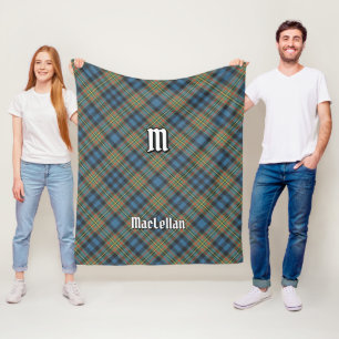 Manta Polar Tartan Antiguo del Clan MacLellan