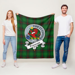 Manta Polar Tartan de Cuadrillé de la Insignia del Clan Primro