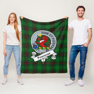 Manta Polar Tartan de Cuadrillé de la Insignia del Clan Primro