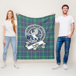 Manta Polar Tartan de la Antigua Insignia del Clan Inglis
