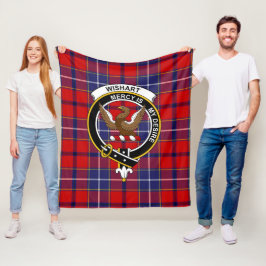Manta Polar Tartan de Plaid del vestido del Clan Wishart