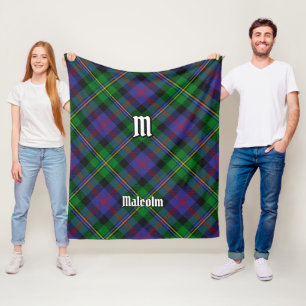 Manta Polar Tartan del Clan Malcolm