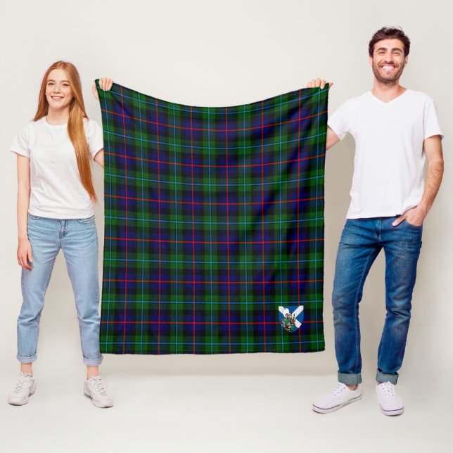 Manta Polar Tartan Moderno de Cawdor de Scotts Campbell (In situ)