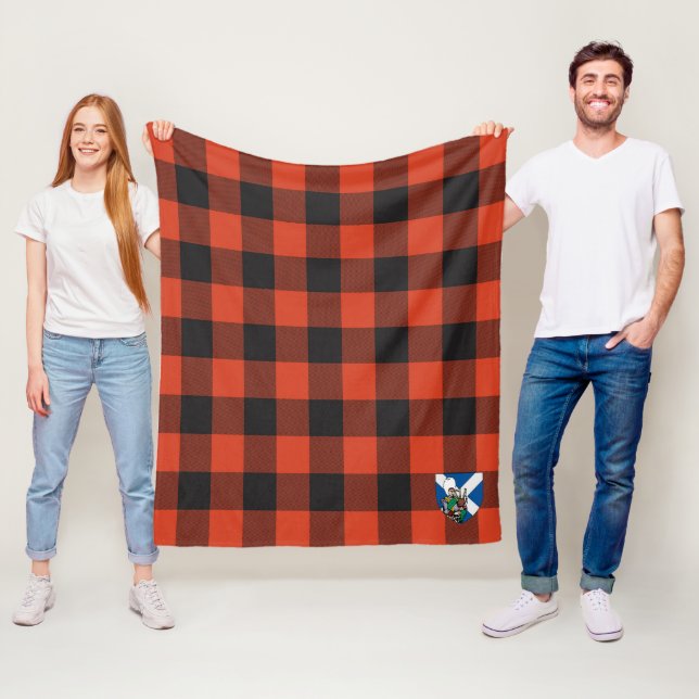 Manta Polar Tartan Plaid Antiguo Rob Roy MacGregor de Scotts (In situ)